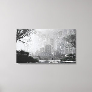 Gotham Garden (Winter) Canvas Print