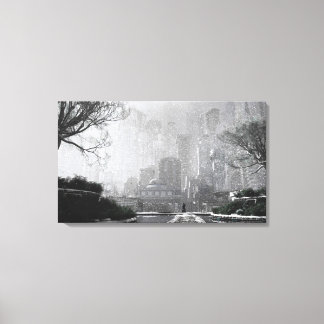 Gotham Garden (Winter) Canvas Print