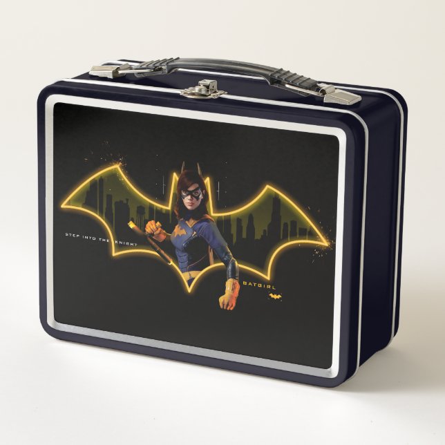 Gotham Knights Batgirl in Logo Metal Lunch Box (Front)