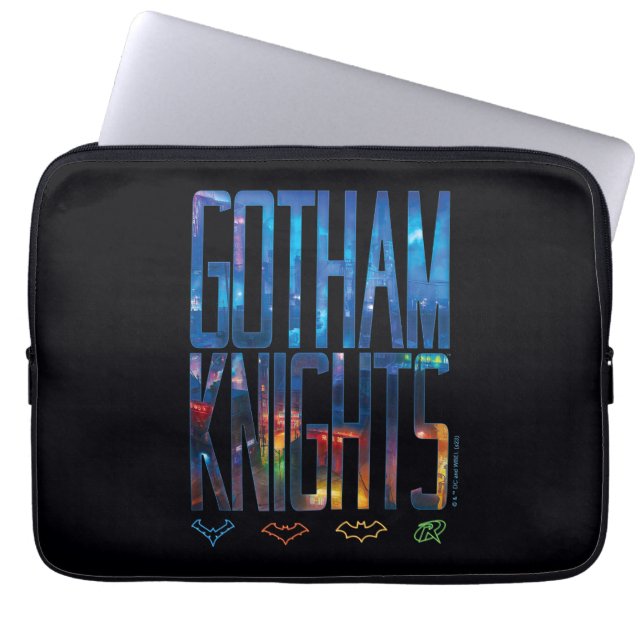 Gotham Knights City Lettering Laptop Sleeve (Front)