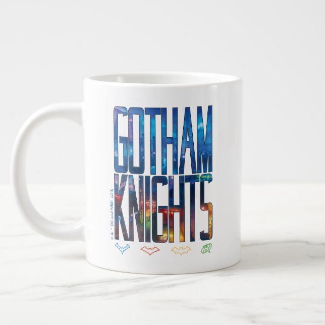 Gotham Knights City Lettering Large Coffee Mug (Left)