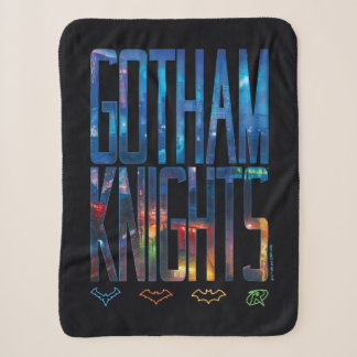 Gotham Knights City Lettering Sherpa Blanket