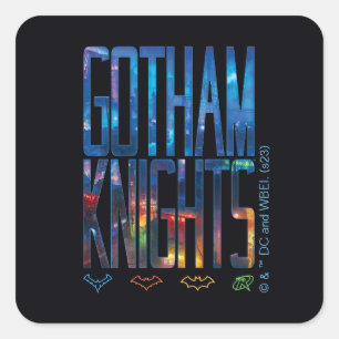 Gotham Knights City Lettering Square Sticker