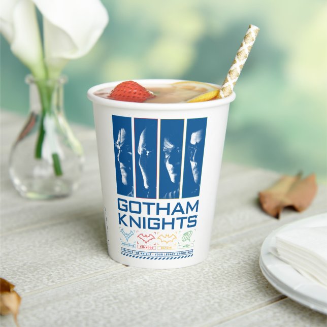 Gotham Knights Face Panels Paper Cups (Insitu)