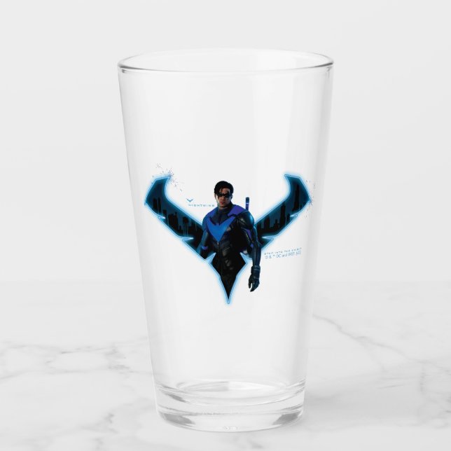 Gotham Knights Nightwing in Logo Glass (Front)