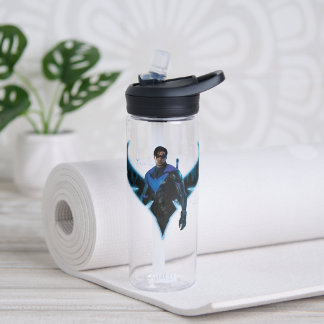 Gotham Knights Nightwing in Logo Water Bottle