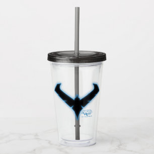 Gotham Knights Nightwing Logo Acrylic Tumbler