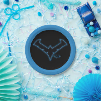 Gotham Knights Nightwing Logo Paper Plate