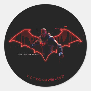 Gotham Knights Red Hood in Logo Classic Round Sticker