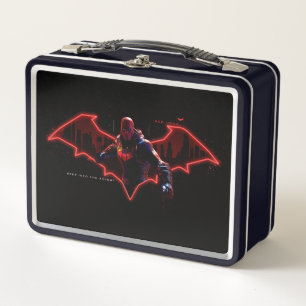 Gotham Knights Red Hood in Logo Metal Lunch Box