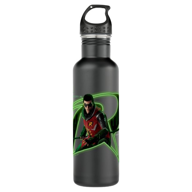 Gotham Knights Robin in Logo 710 Ml Water Bottle (Front)