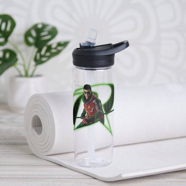 Gotham Knights Robin in Logo Water Bottle (Yoga)