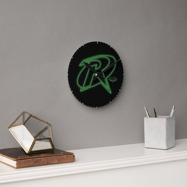 Gotham Knights Robin Logo Round Clock (Office)