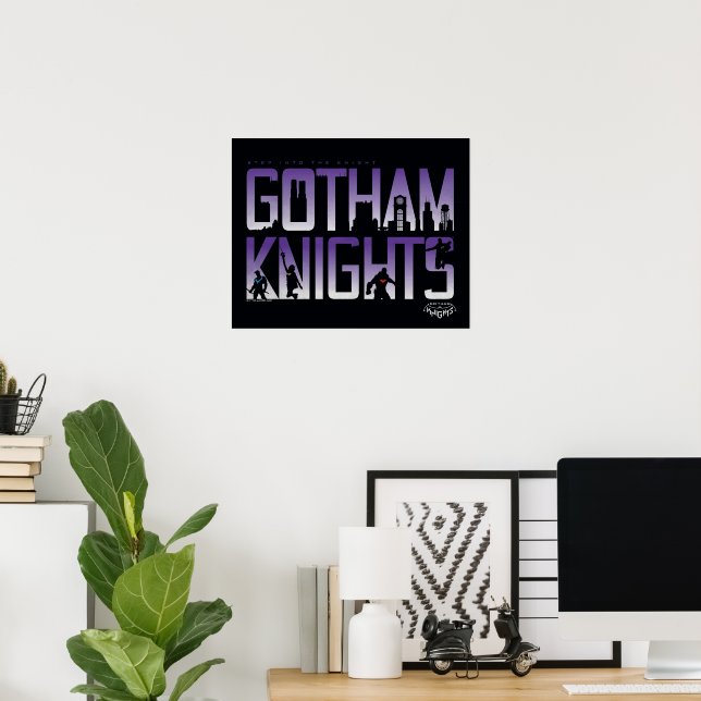 Gotham Knights Silhouettes in Title Poster (Home Office)