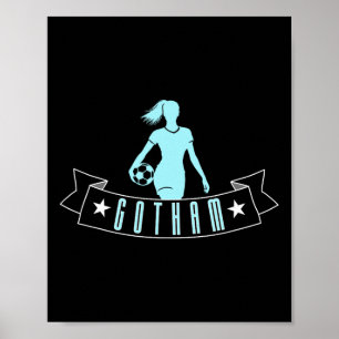Gotham Soccer Fan Support Stadium Show Your Pride  Poster