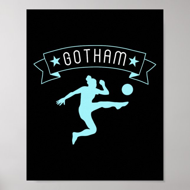 Gotham Soccer Fan Support Stadium Show Your Pride  Poster (Front)