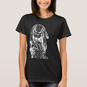 Gothcore Aesthetic Alien Predator Off-Centred Gra T-Shirt