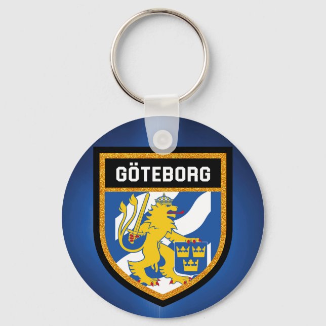 Gothenburg Flag Key Ring (Front)
