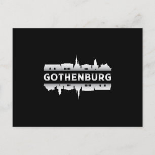 Gothenburg Sweden City Skyline Cityscape Gift Idea Postcard