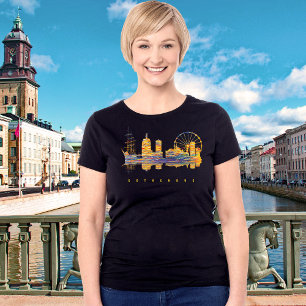 Gothenburg Sweden Harbour Ferris Wheel Travel T-Shirt
