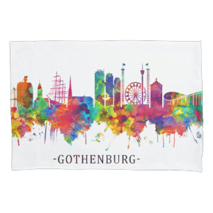 Gothenburg Sweden Skyline Pillowcase