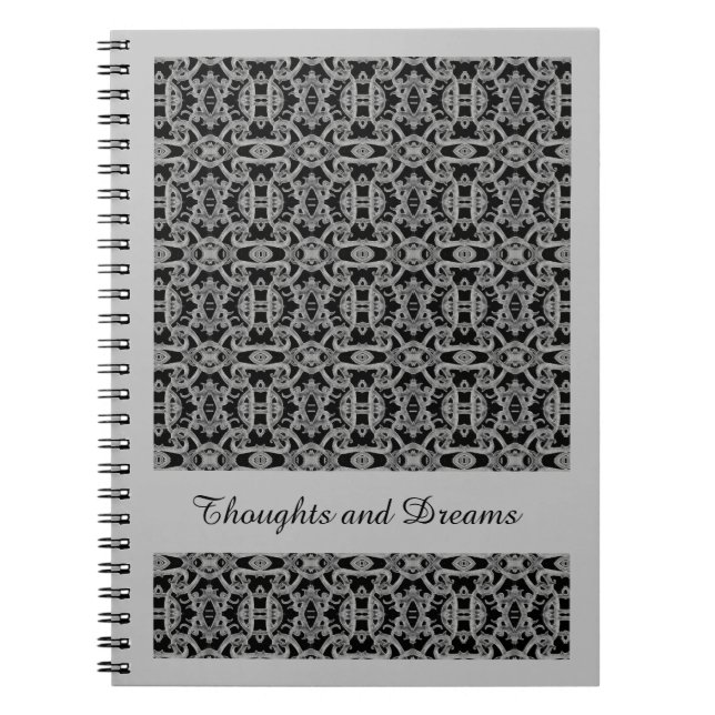 GOTHIC 6.5x8.75 Spiral Notebook / Grey (Front)