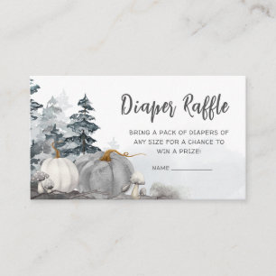Gothic A Little Boo Baby Shower Diaper Raffle Enclosure Card