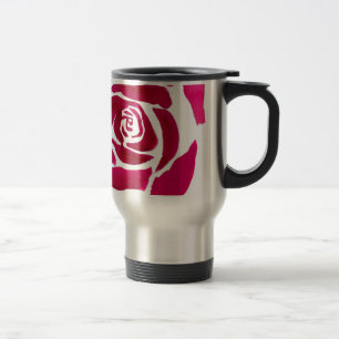 Gothic abstract rose watercolor origianal art travel mug