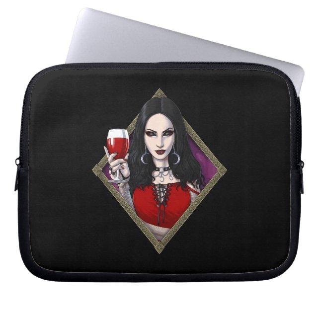 Gothic Alien Witch Laptop Sleeve (Front)