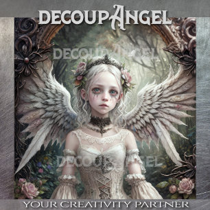 Gothic Angel: Lise - Decoupage - Tissue Paper