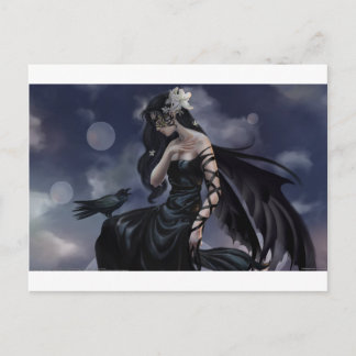 Gothic angel postcard