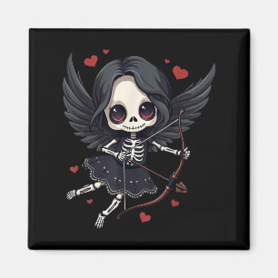 Gothic Anime Skeleton Cud – Dark Valentine Kawaii  Magnet