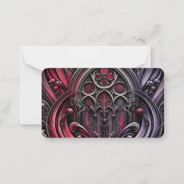 Gothic Arches Flat Note Card (Front)