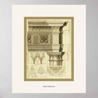 Gothic Architecture ~ Vintage Fine Art Print