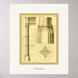 Gothic Architecture ~ Vintage Fine Art Print