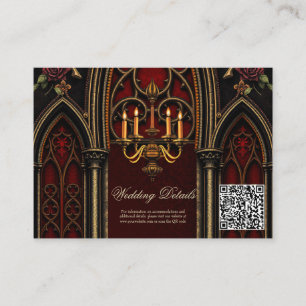Gothic Archway with Skulls. Enclosure Card
