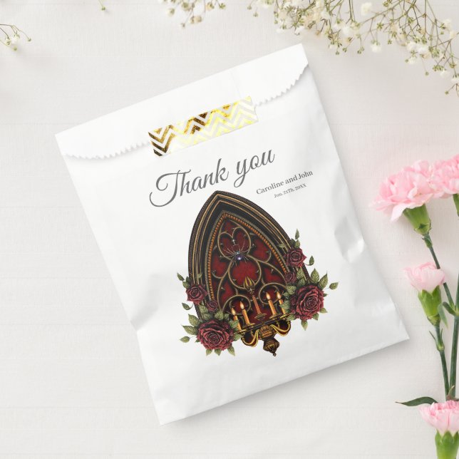 Gothic Archway with Skulls.  Favour Bags (Sealed)