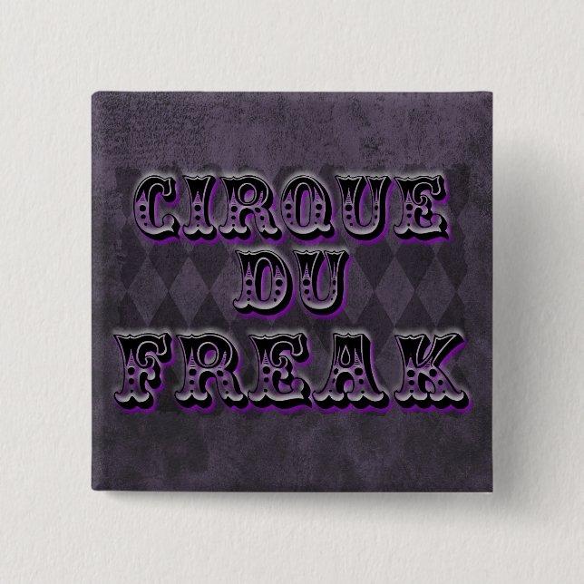 Gothic Argyle Cirque Du Freak 15 Cm Square Badge (Front)