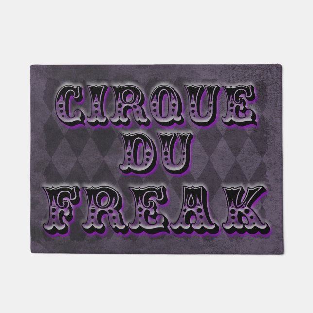 Gothic Argyle Cirque Du Freak Doormat (Front)