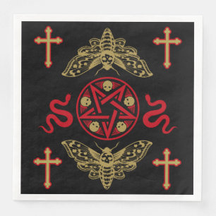 Gothic Art Accessories Napkin