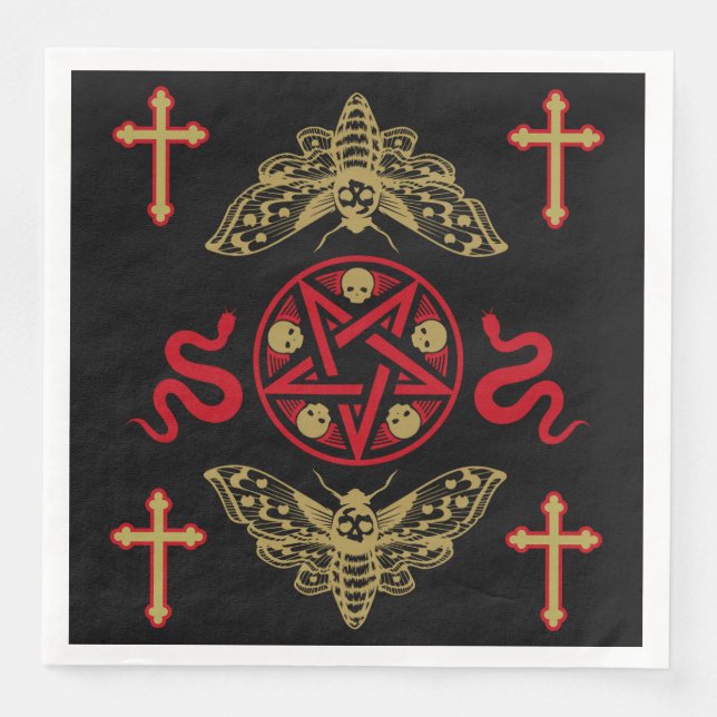 Gothic Art Accessories Napkin (Front)
