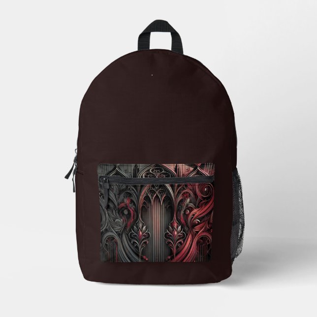 Gothic Art Black Backpack (Front)