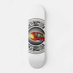 Gothic Art Nouveau Woman Skateboard