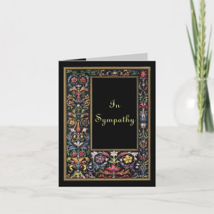 Gothic Art Small Sympathy Card Editable