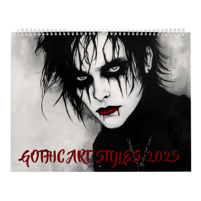 Gothic Art Styles 2025 Calendar (Cover)