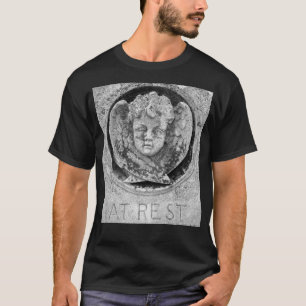 Gothic 'AT REST' Cherub T-Shirt