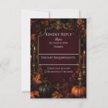 Gothic Autumn Pumpkin Wedding