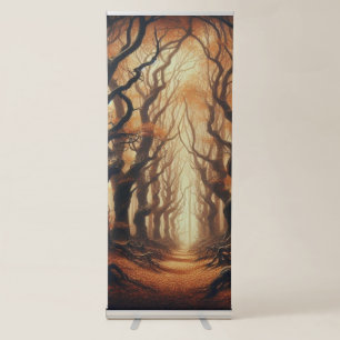 Gothic Autumn woods Retractable Banner