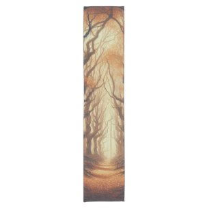 Gothic Autumn woods Short Table Runner