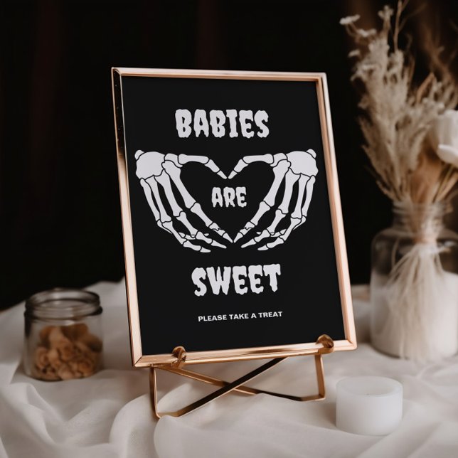 Gothic Babies Are Sweet Halloween Baby Shower Card (Creator Uploaded)